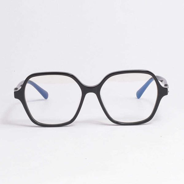 

sunglasses designer fashion polygonal glasses frame ch3421 plate eyeglass for women can be equipped with myopia anti blue light logo and box, White;black