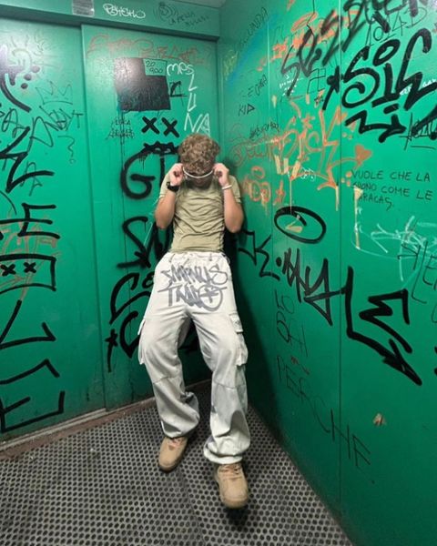 

men's pants y2k harajuku fashion casual loose rock straight wide leg streetwear track baggy cargo men 230826, Black