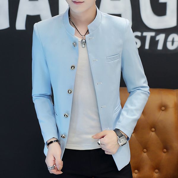 

men's suits blazers chinese style business casual highend simple elegant fashion party shopping gentleman slim suit jacket 230826, White;black