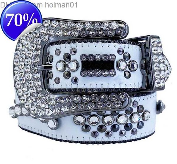 

12023 designer belt bb simon belts for men women fashion shiny diamond belt holman01q, Blue;gray
