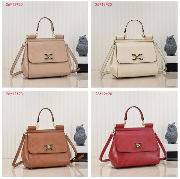 

fashion dgs girl shoulder bags womens clutch genuine leather bag purse crossbody luxury designer handbag messenger classic flap tote evening, Black