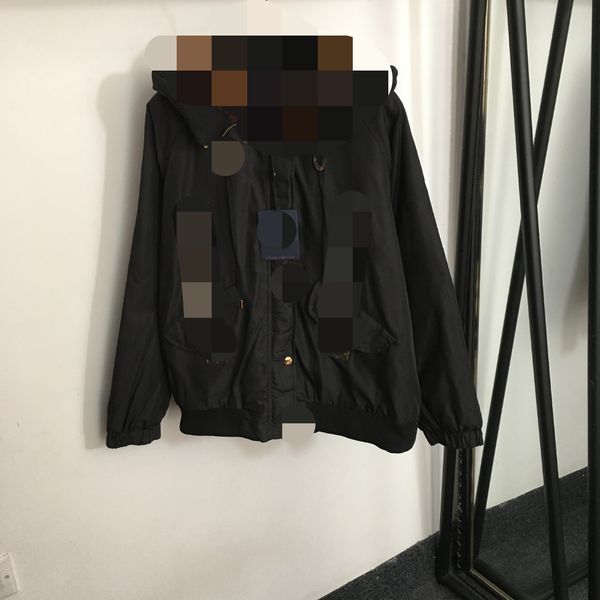 

408 xxxl 2023 milan runawy plus size brand same style coat black white women's outerwear buuton womens jacket fashion 20236574, Black;brown