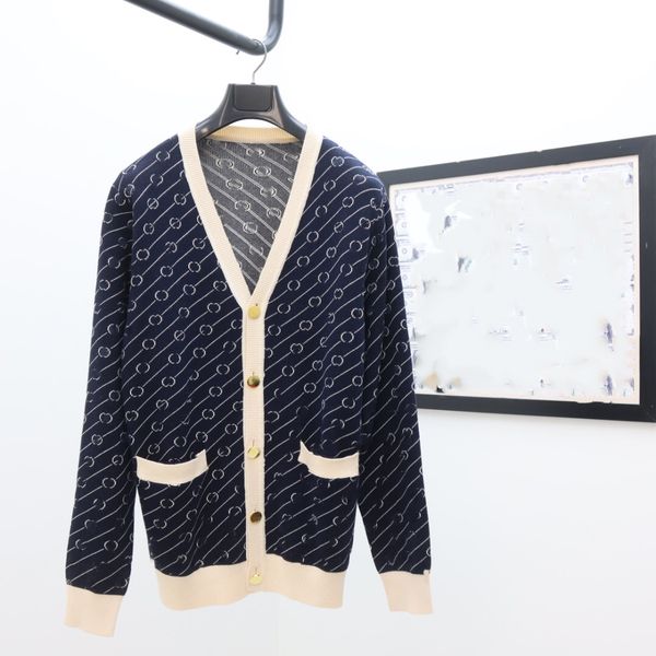 

fashion men's sweater 2023 guoccisy luxury designer vintage decoration pullover letter logo men's and women's casual cardigan, White;black