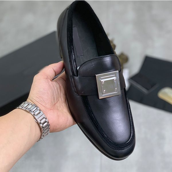 

men's new leather shoes leather business dress shoes men's spring and summer breathable leisure shoes have a variety of optional n, Black