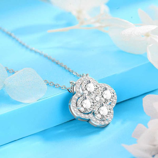 

diamond ring accessories luxury designer necklace flowers clover bangle women s925 sterling silver fourleaf womens versatile personality sim