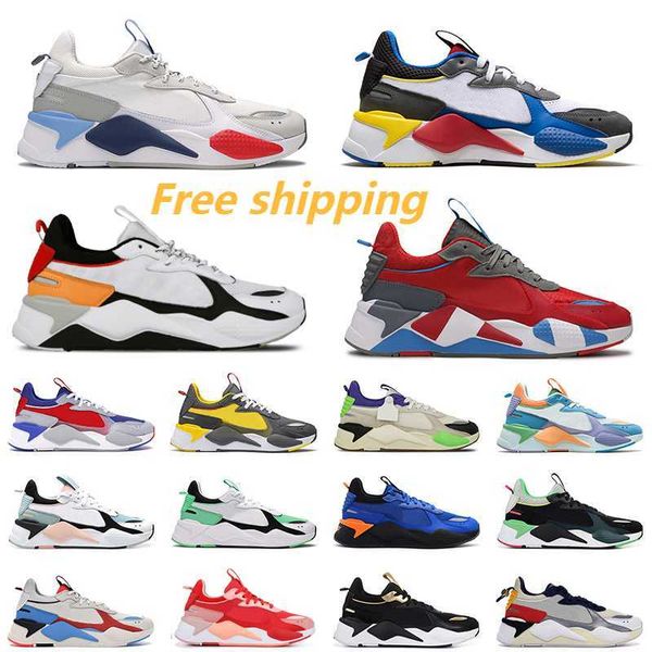 

2023 casual shoes mens womens designer luxury toy steel red gray indigo flat trainers transformers rs-, Black