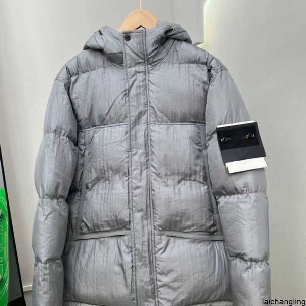 

designers mens down jacket winter reflective cotton metal nylon waterproof warm thickened jackets coats stoneet09v, Black