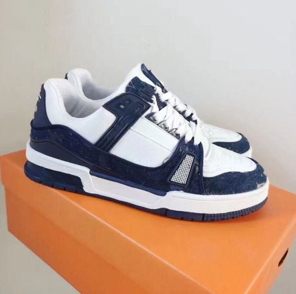 

trainer sneaker men causal shoes fashion woman leather lace up platform sole sneakers white black mens womens luxury suede shoes with box