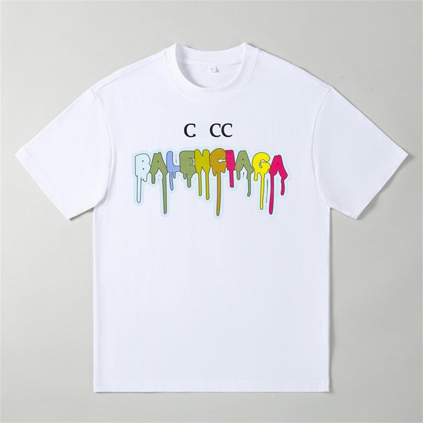 

2023 new luxury short men's t-shirt designer men women his t-shirt round neck pure cotton 100% sweat absorption non-stick style variety, White;black
