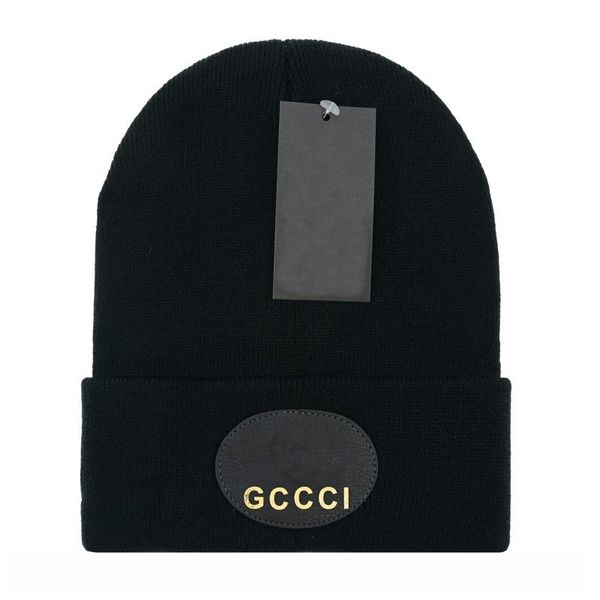 

luxury knitted hat women's designer autumn winter warm hat logo g original men's tight fine wool ear protection street patting hat, Blue;gray