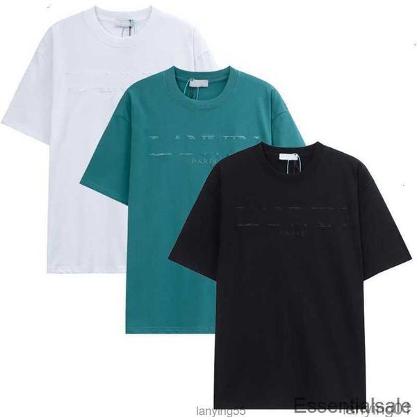 

t-shirts lanvins 2023 spring summer mens women fashion letter printed short sleeve t shirts crewneck tees usa uk high street sweatshirt 4vf0, White;black