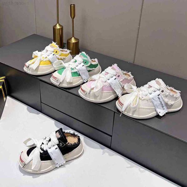 

2022 designer smilerepublic slide black casual shoes plate-forme skateboard shoe chunk canvas sneakers women men trainer rubber bottom slip