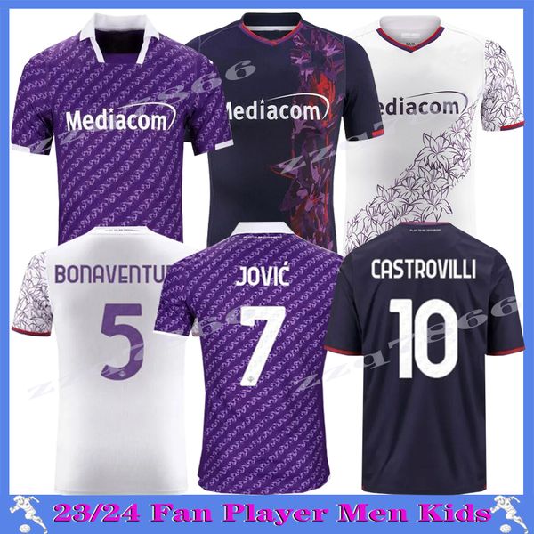 

2023 fiorentina soccer jerseys j. ikone 23 24 batistuta castrovilli erick florence jersey acf jovic a. cabral milenkovic c.kouame men kids f, Black;yellow