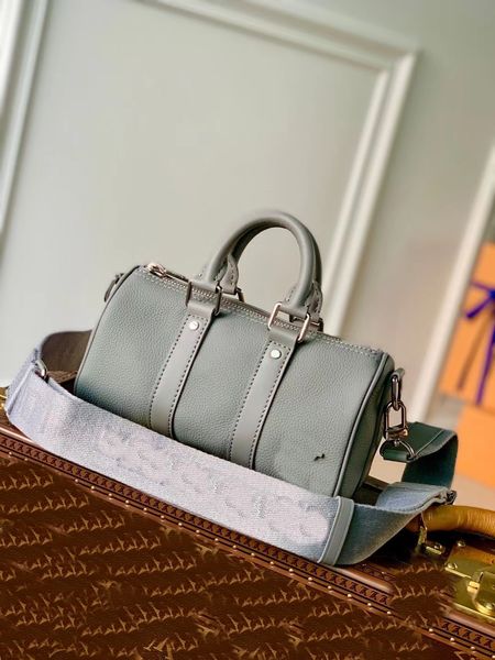 

2023 M81003 Gray Full Leather Designer Bag Fashion Ladies Bag Shoulder Crossbody Bag Luxury Keepall XS Handbag Ladies Handbag Genuine Leather Bag Leather travel bag