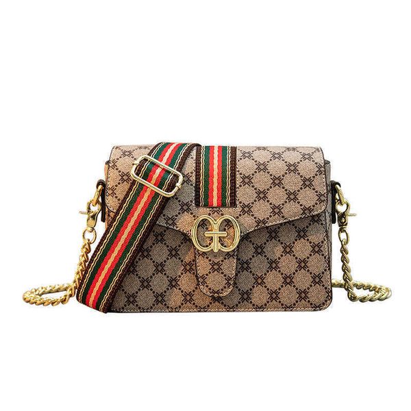 

french wide shoulder strap crossbody chain bag women's bag women's new small bag