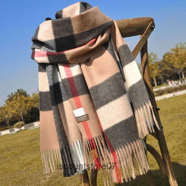 

cashmere winter and long scarf quality headband fashion printed check big plaid shawls, Blue;gray