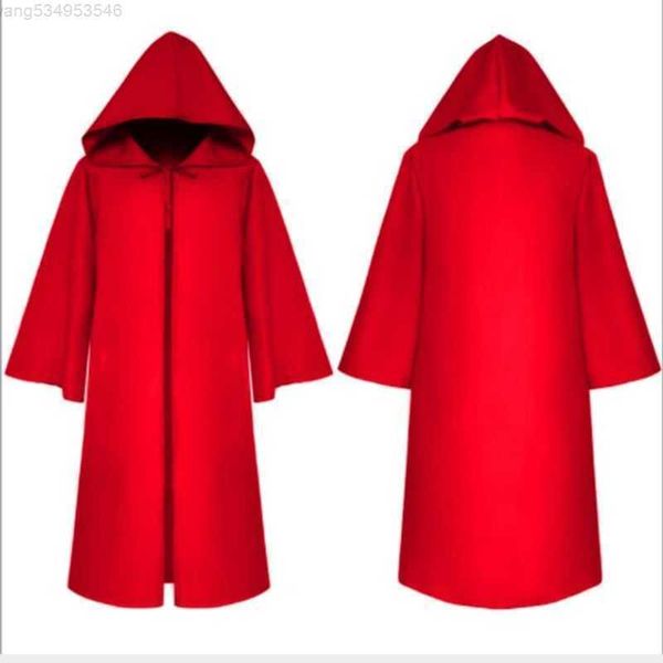 

halloween costumes medieval renaissance cape mens women child cosplay death hooded costume accessories cloak puffnrhd, Black;red