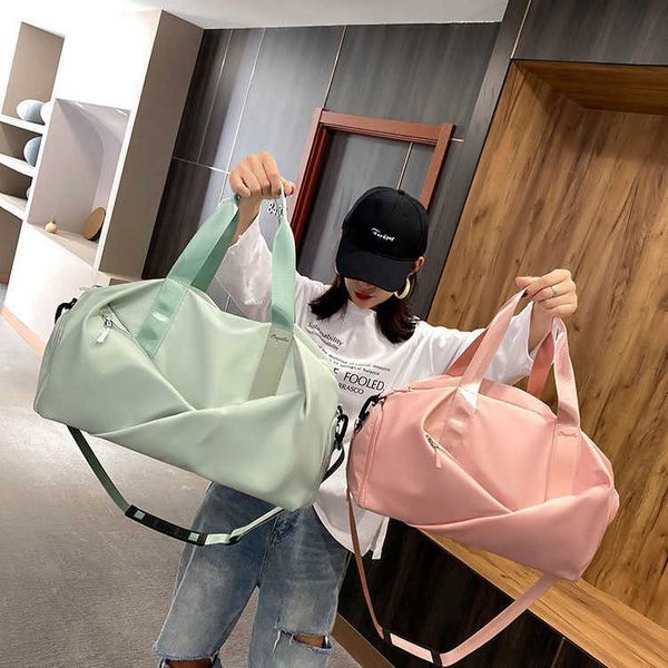 

fitness bag women's dry wet separation sports bag men's short distance travel bag large capacity hand luggage bag light storage ba
