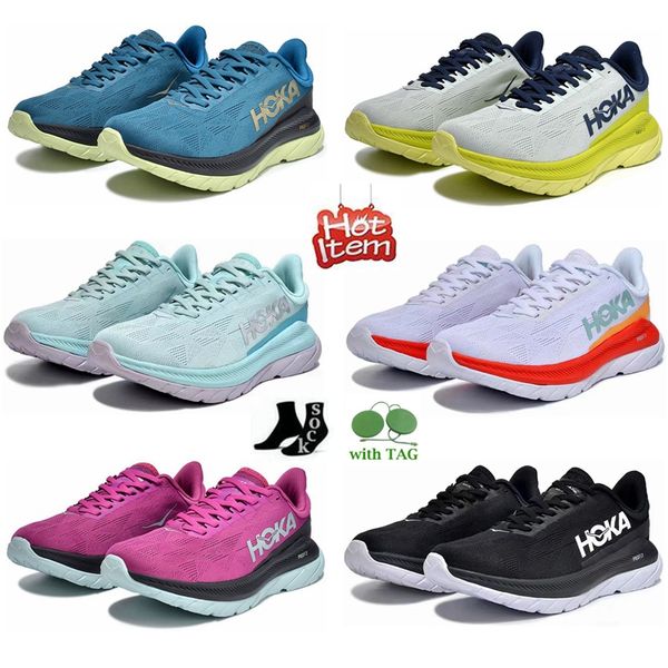 

hoka shoes bondi 8 running sneakers hokas one one clifton 8 9 carbon x2 kawana sports runner absorb shock cloud mesh profly trainers platfor, Black