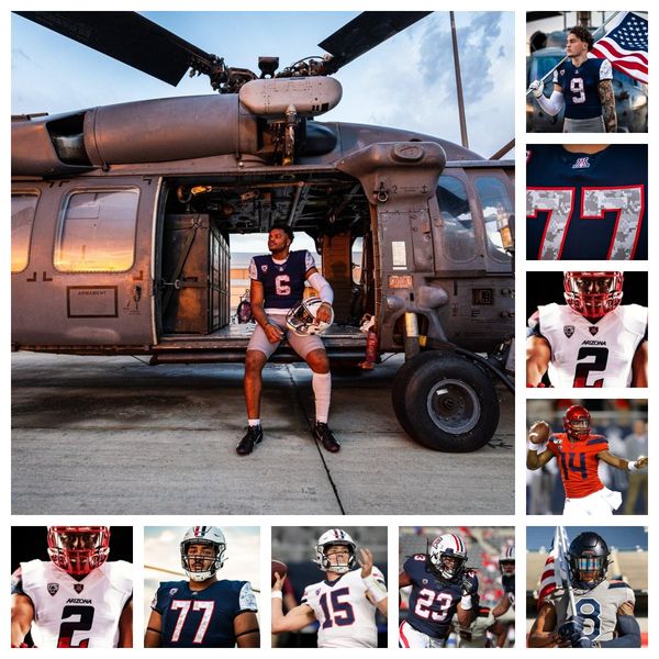 

arizona wildcats football jersey 10 justin flowe 4 tetairoa mcmillan 45 bill norton 15 daniel heimuli 21 rayshon luke 98 tiaoalii savea 88 k, Black
