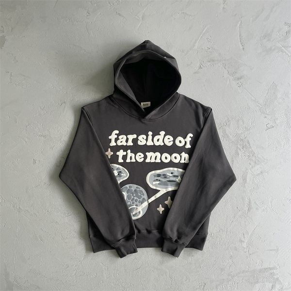 

men s hoodies sweatshirts broken planet zipper twin flames zip up hoodie men straight leg sweatpants bpm far side of the moon couple s hoode, Black