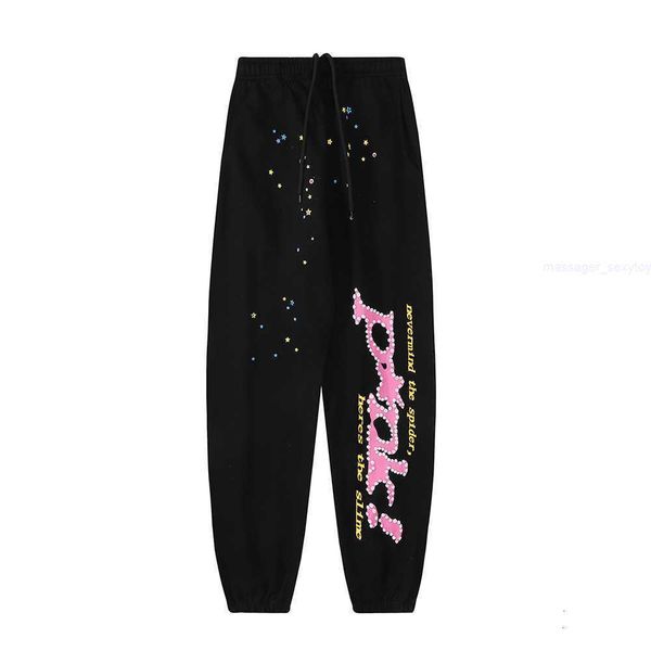 

hip-hop 23ss bubble hair letter 5555555 printed sweater hoodie trend 35c5 3sij, Black
