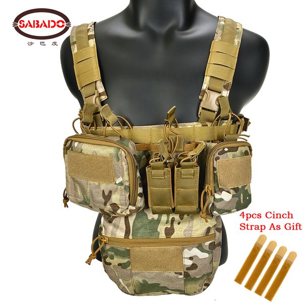 

men's vests cs match wargame tcm chest rig airsoft tactical vest military pack magazine pouch holster molle system waist men nylon 2308, Black;white
