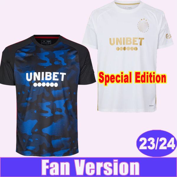 

2023 24 copenhagen claesson falk mens soccer jerseys diogo lerager singh johannesson cornelius away special edition white short sleeve footb, Black;yellow