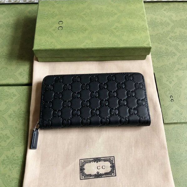 

double long wallet leather full zipper wallet full leather handbag unisex, Red;black
