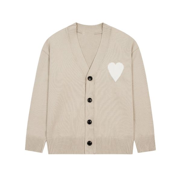 

fashion men's sweater 2023 amity luxury designer vintage decoration pullover letter logo men's and women's casual cardigan kn, White;black