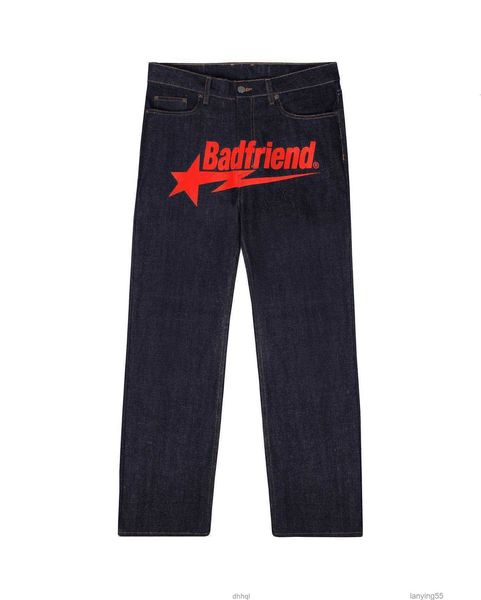 

baggy mens print streetwear hip hop pants y2k jeans clothes straight loose goth denim trousers pantalones vaqueros badfriend d1fm#v1spzcra, Blue