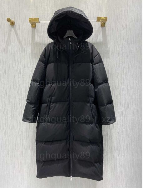 

down jacket winter coat puffer jacket women trendy strap buckle design long sleeved high neck hooded mid length cotton clothes coats design, Black