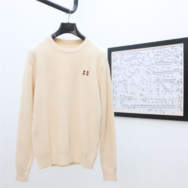 

fashion men's sweater 2023 celinity luxury designer vintage decoration pullover letter logo men's and women's casual cardigan, White;black