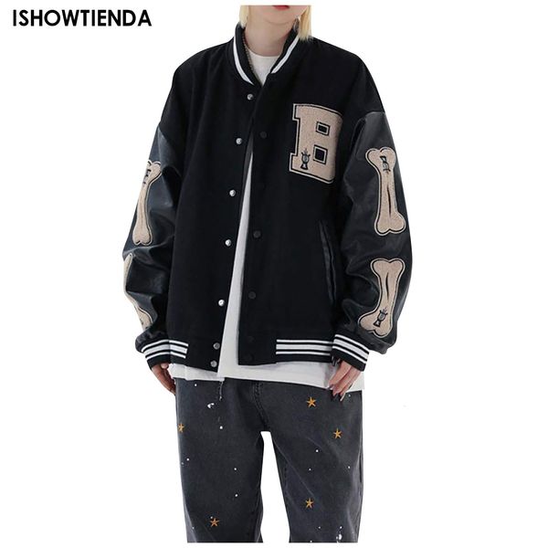 

men's jackets spring and autumn coat men's jacket baseball suit trend handsome first senior high school coat plus size baseball sp, Black;brown