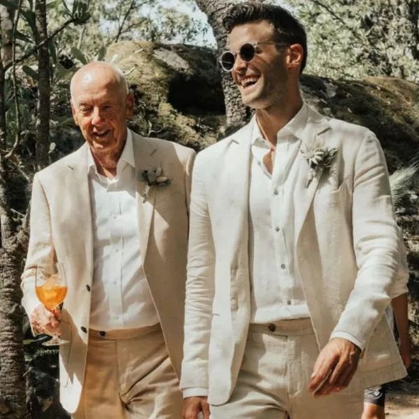 

men's suits blazers summer beach casual linen costume homme wedding slim fit men suits masculino terno tuxedo groom prom blazer 2 pcs j, White;black