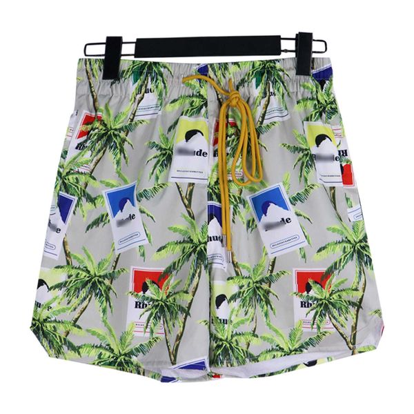 

letter sports rhude trendy men's beach loose casual shorts, White;black