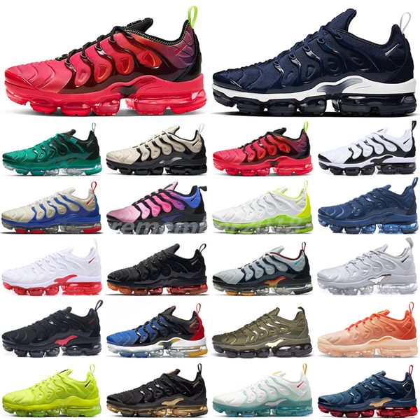 

tn plus running shoes for men women trainers triple black white aqua silver particle wolf grey hyper blue sky pink water sports sneakers eur, White;red