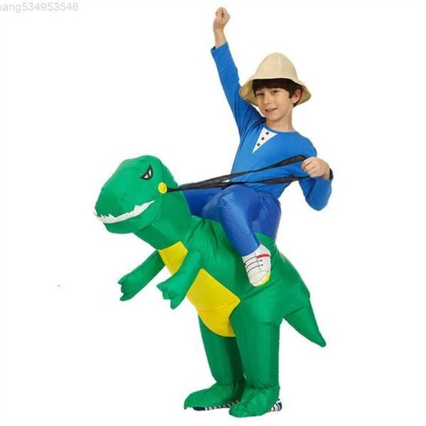 

theme costume cosplay kids alien inflatable dinosaur boys girl party puff funny suit anime fancy dress halloween hsto, Black;red