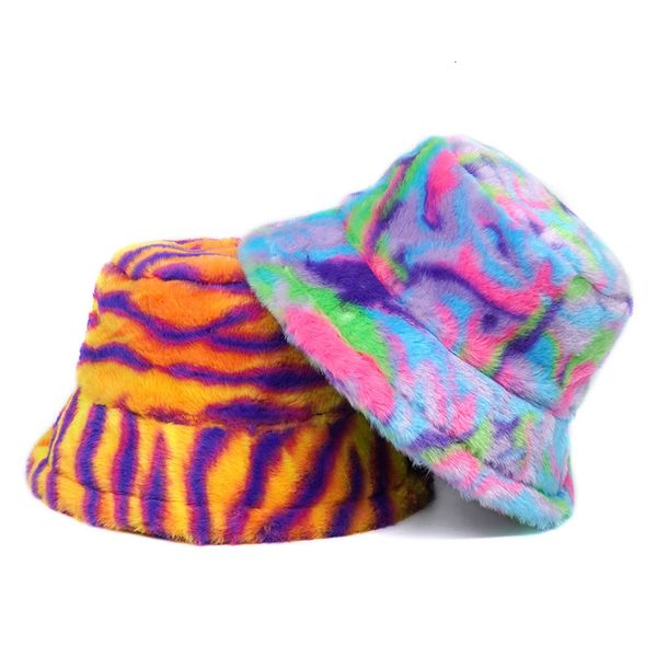 

wide brim hats bucket hats thick bucket hat faux fur fisherman hats women girls outdoor winter warm fluffy caps hats autumn street caps 2308, Blue;gray