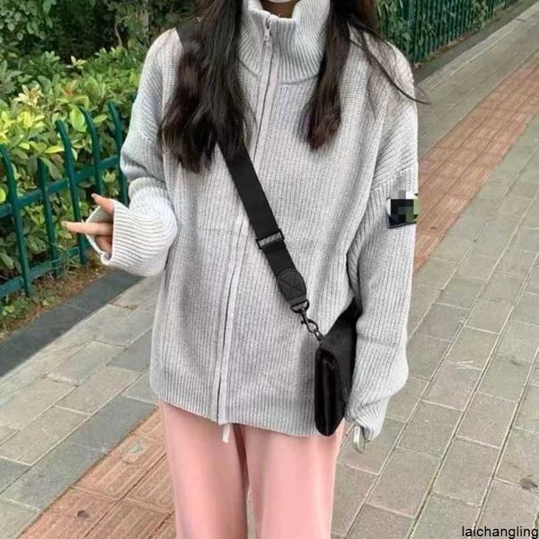 

designer stone hoodie man sweatshirts women sweatshir men sweater pullover island letter badge embroidery solid sweaters autumj2vp, White;black