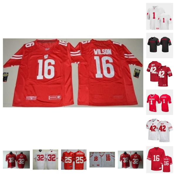 

wisconsin badgers football jersey 25 cade yacamelli 63 tanor bortolini 28 christian alliegro 12 lofy 19 will pauling 41 jt seagreaves 13 kam, Black