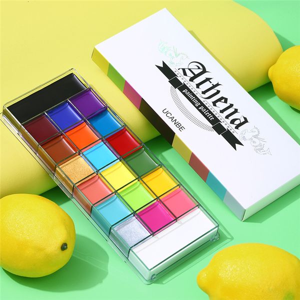 

body paint ucanbe 20 colors face body painting oil safe kids flash tattoo painting art halloween party makeup fancy dress beauty palette 230