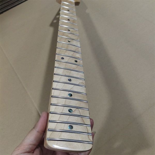 

custom electric guitar neck with abalone inlay fret markers