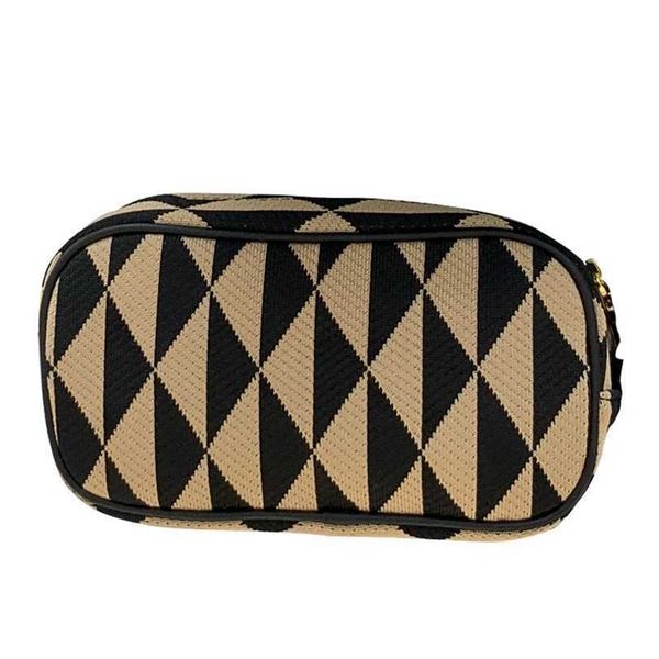 

messenger bags purses early autumn new lunch box bag triangle diamond grid knitted one shoulder small bag simple crossbody bag