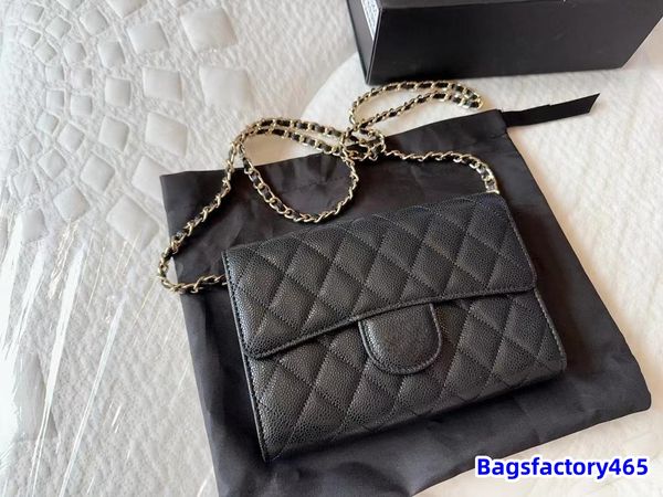 

classic double mini flap women's shoulder bag leather quilted caviar luxury handbag multi pocket coin wholesale purse card holder fanny