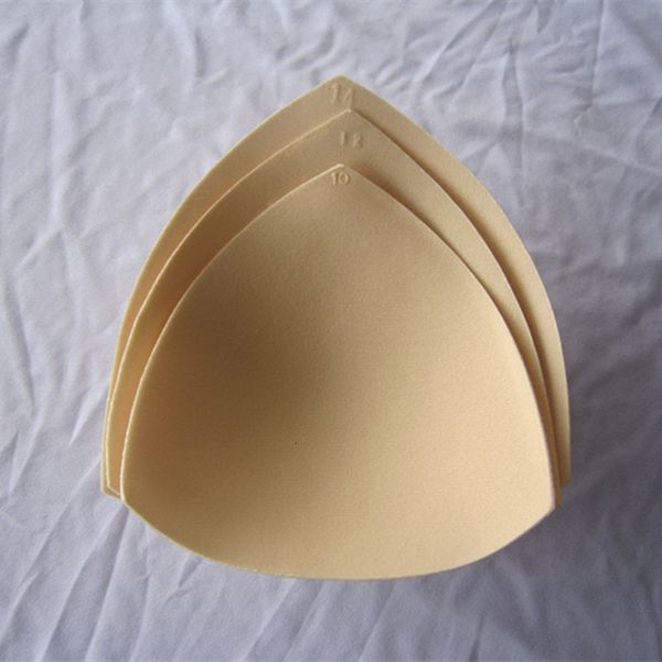 

breast pad swimsuit padding inserts women clothes accessories foam triangle sponge pads chest cups breast bra bikini inserts chest pad 23082