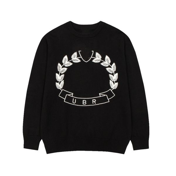 

fashion men's sweater 2023 babaoisy luxury designer vintage decoration pullover letter logo men's and women's casual cardigan, White;black