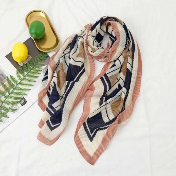 

sell simple fashion brand pink neckerchief plaid print warm coiled crispy scarf, Blue;gray