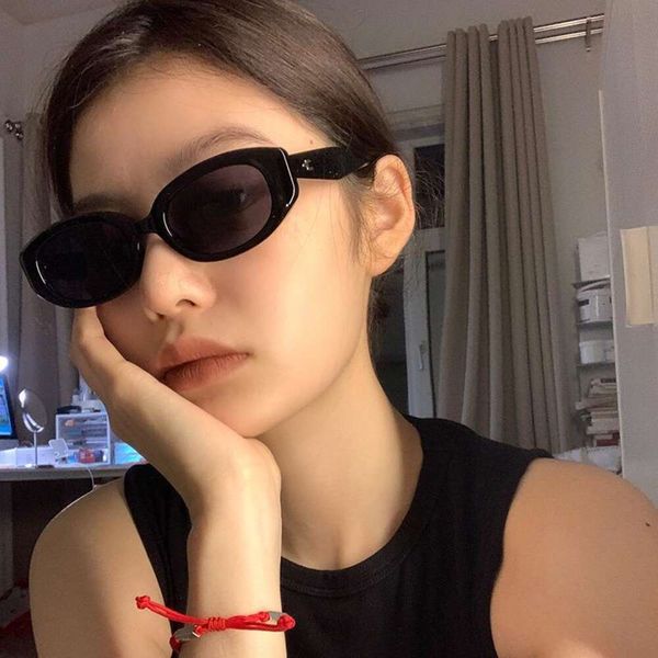 

rice nail concave shape sunglasses irregular hip hop personality p girl versatile woman, White;black