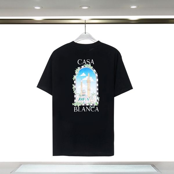 

casablanc shirt ment shirt designer t shirts brand shirt men casablanca tshirt breathable tshirts sleeve tees casa us size s-xxl, White;black
